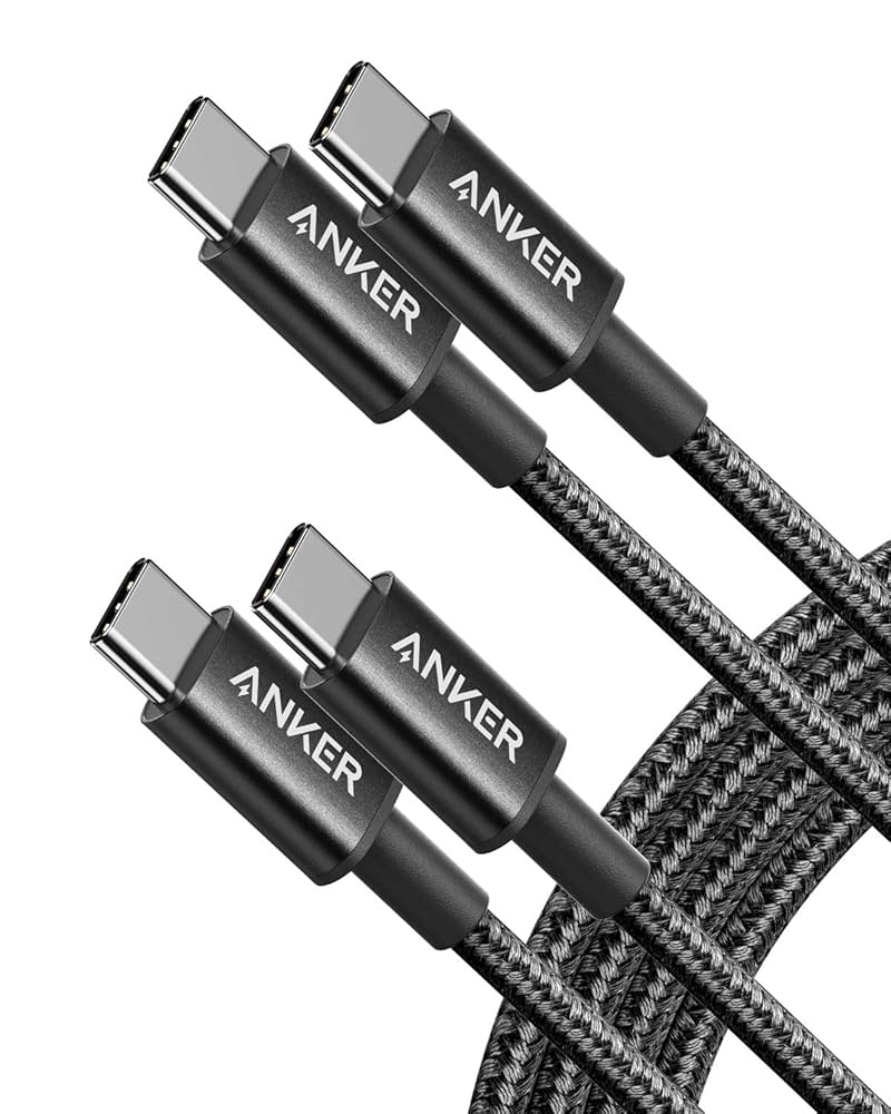 Anker USB-C to USB-C Cable 6ft (2-Pack)
